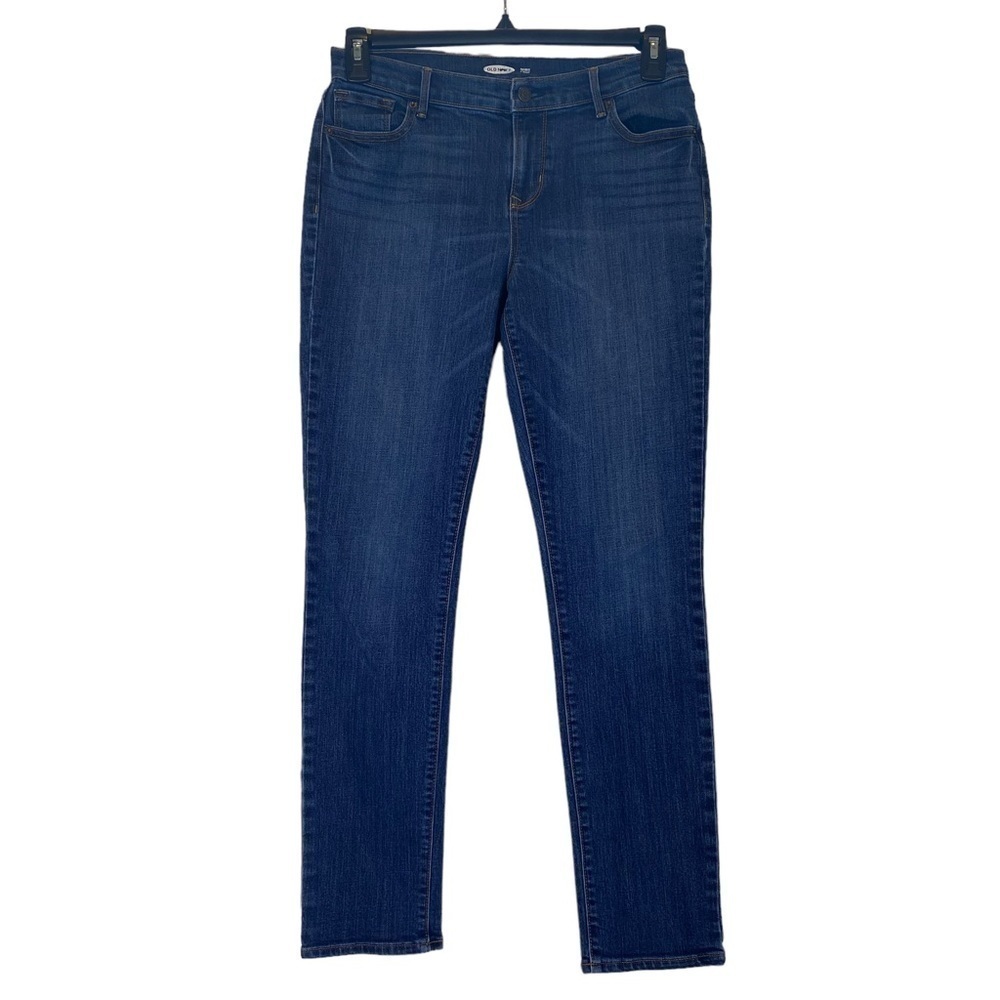 Old Navy Women's size 4 curvy straight leg Richmond blue denim jeans.